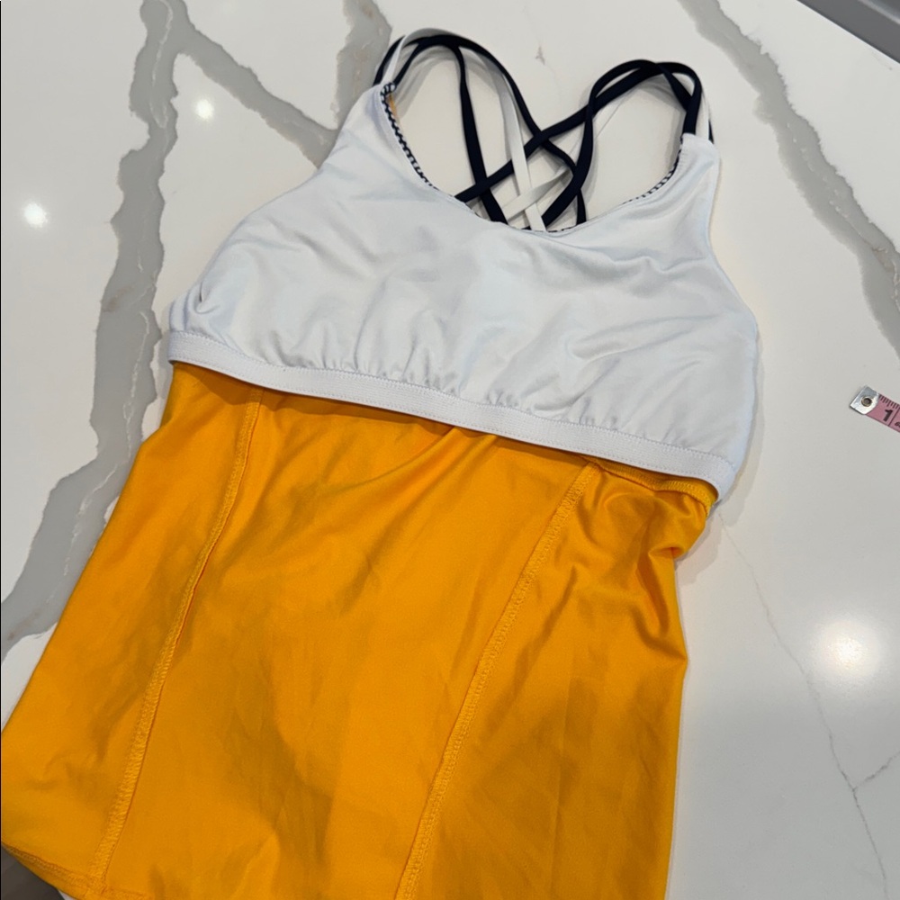 Lucky in Love Vibrant Yellow Tank Top L - Picture 9 of 10
